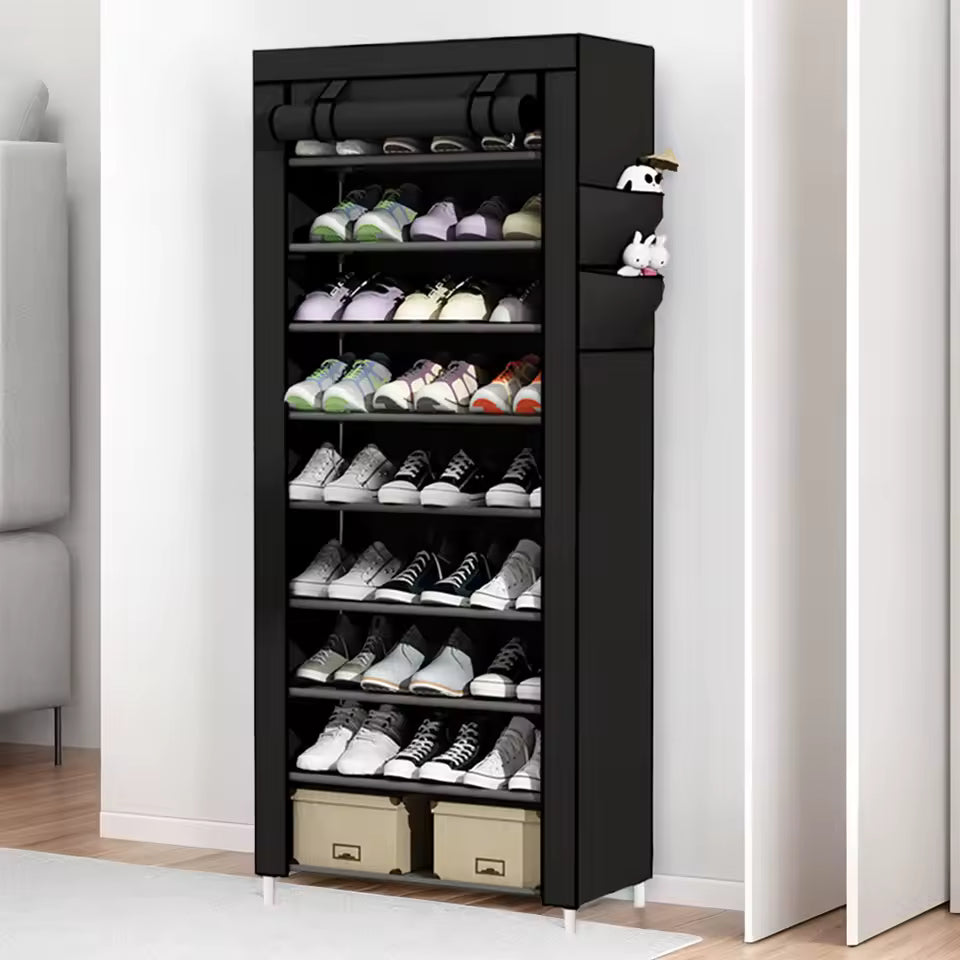 10 Layers Dustproof Shoes Storage Rack