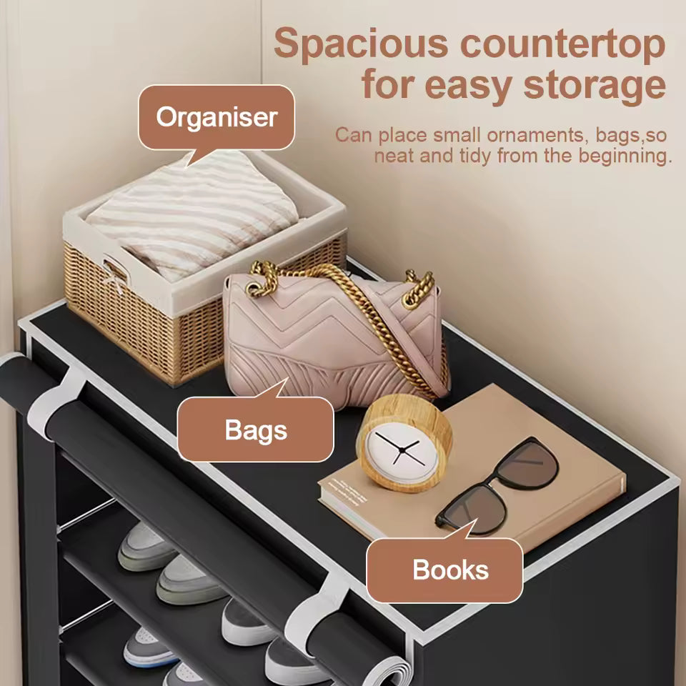 10 Layers Dustproof Shoes Storage Rack