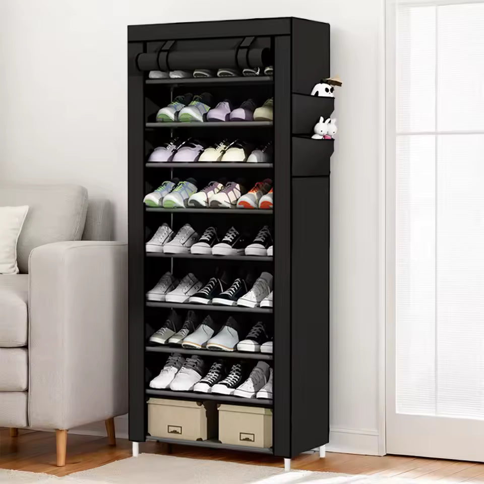10 Layers Dustproof Shoes Storage Rack